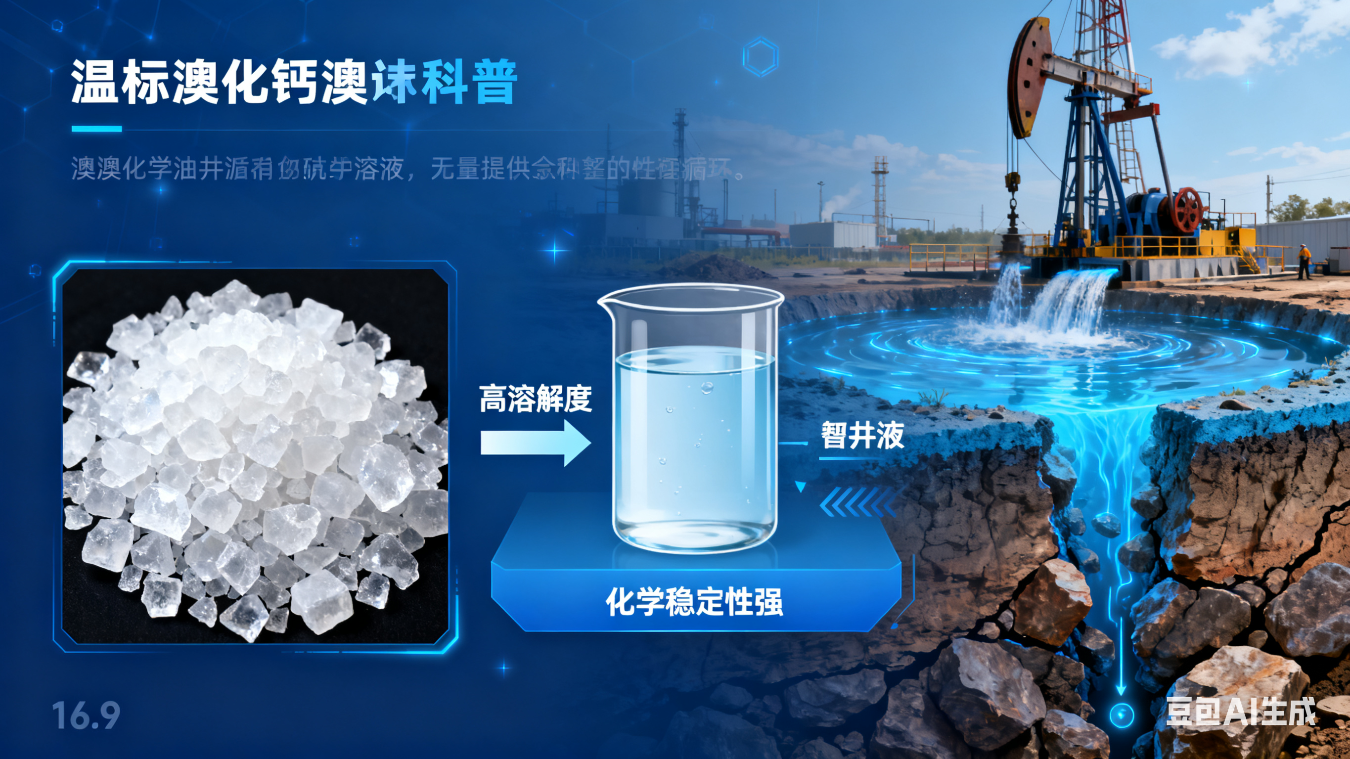 如何利用溴化鈣固體調節修井液和完井液的密度
